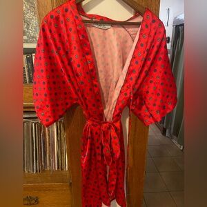 Vintage 80s Kimono Robe by Mel•Lin - Made in USA